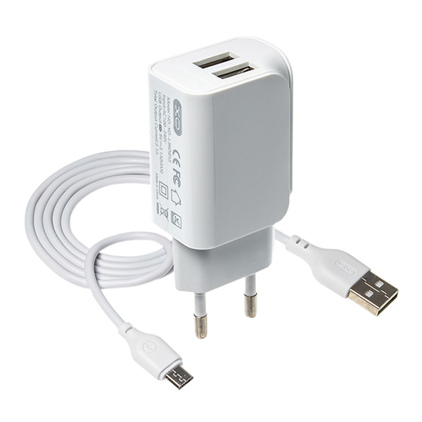 СЗУ XO L35D + Micro USB White (00000011376)