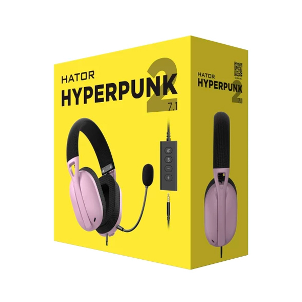 Наушники Hator Hyperpunk 2 USB 7.1 Black/Lilac (HTA-849)