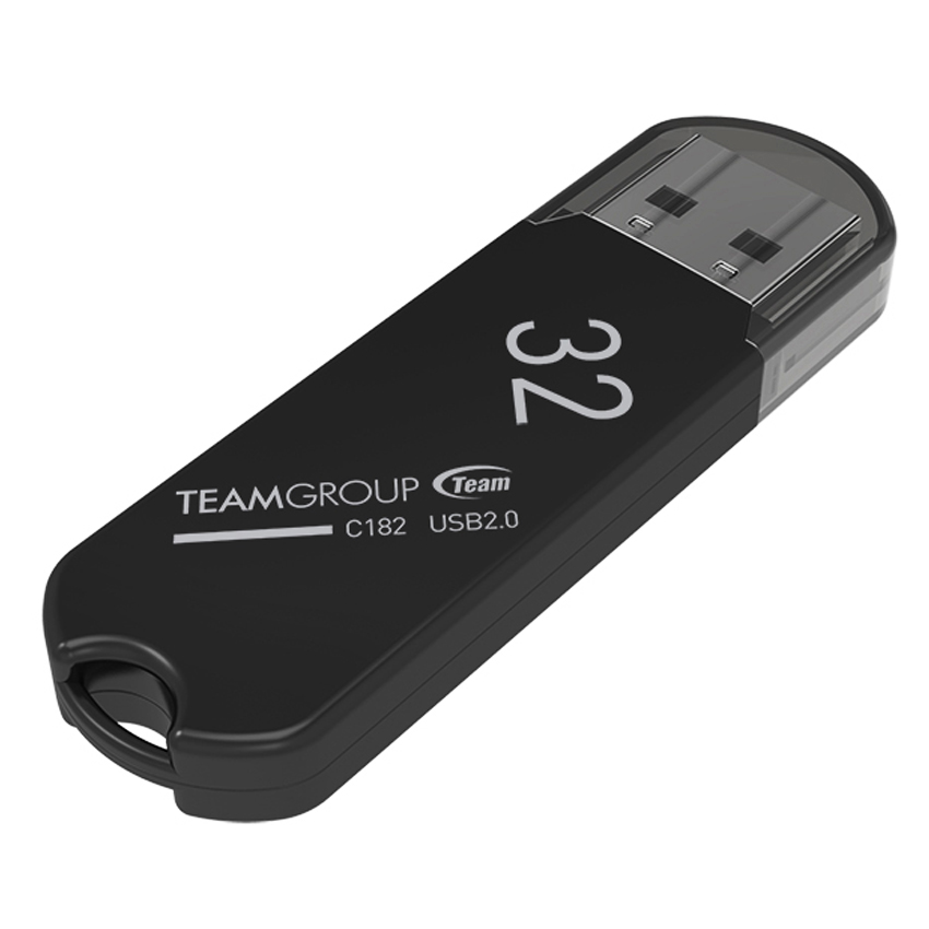 Флешка Team 32Gb C182 Black USB 2.0