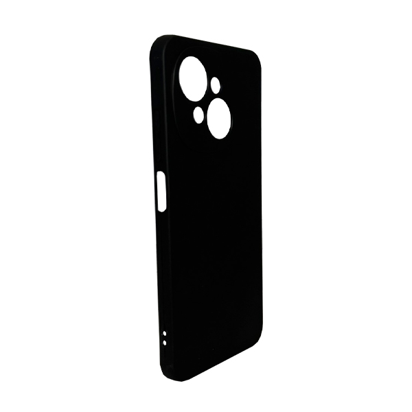 Original Silicon Case Tecno Spark Go 1 Black with Camera Lens