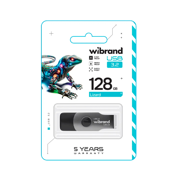 Флешка Wibrand 128 GB Lizard Black USB 3.2 (WI3.2/LI128P9B)