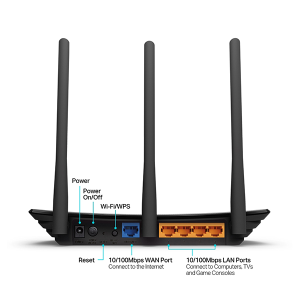 TP-LINK TL-WR940N 300Mbps Wireless N Router (3-Antenna)
