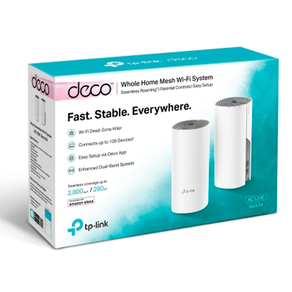 Бездротовий маршрутизатор (роутер) TP-Link Deco E4 (2-Pack)