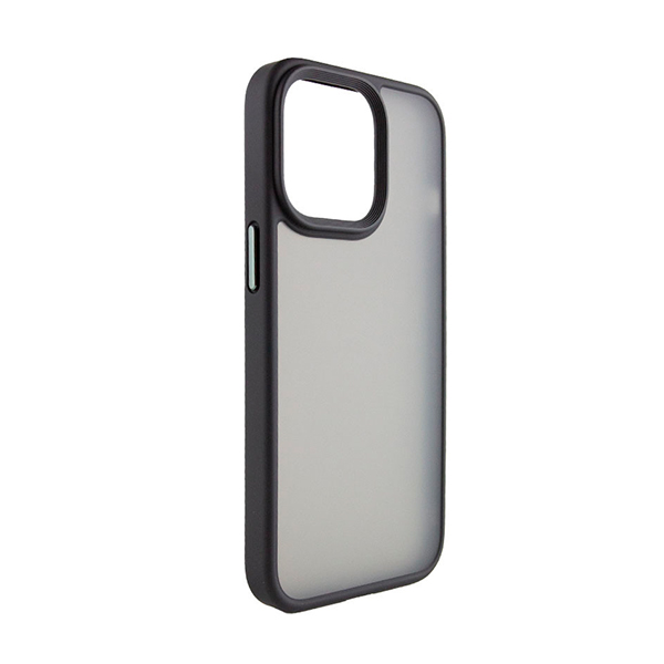 Чохол накладка Mate Plus Metal Buttons Case для iPhone 13 Pro Max Black