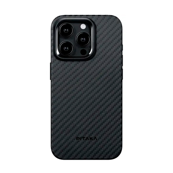 Чехол Pitaka iPhone 15 Pro Max Case with MagSafe Black/Grey (KI1501PMPA)