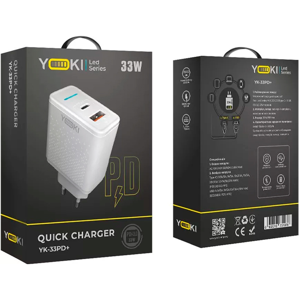 МЗП Yoki Led Series YK-33PD+QC 33W White