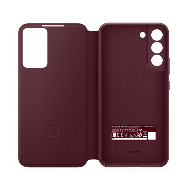 Чехол-книжка Samsung S906 Galaxy S22+ Smart Clear View Cover Burgundy (EF-ZS906CEEG)