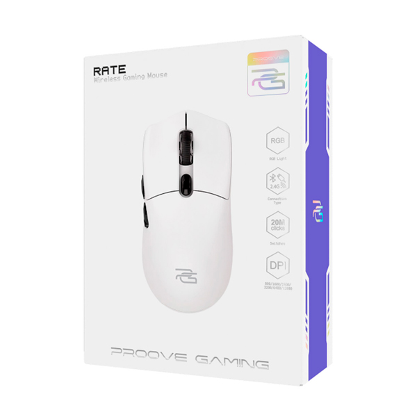 Безпровідна мишка Proove Gaming Rate White (CMRTWR003001)