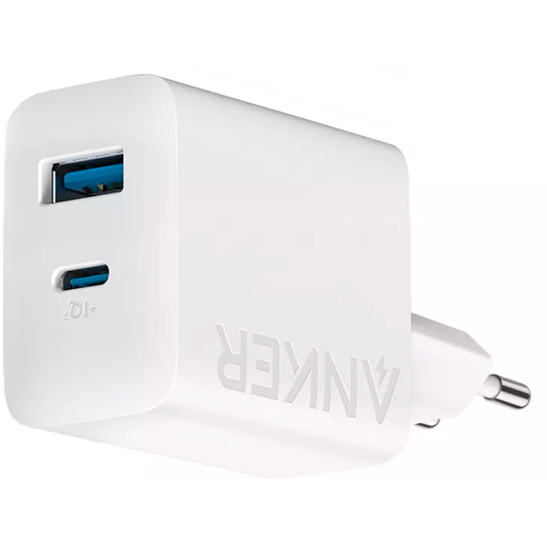 МЗП Anker PowerPort 312 20W PD3.0, PIQ3.0, QC3.0 White + Type-C to Type-C (B2348G21)