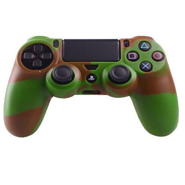 Силиконовый чехол для джойстика Sony PlayStation PS4 Type 2 Camouflage Green/Brown тех.пак