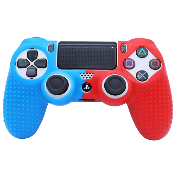 Силиконовый чехол для джойстика Sony PlayStation PS4 Type 3 Blue/Red тех.пак
