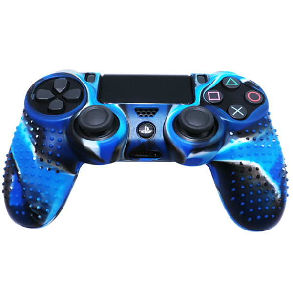 Силіконовий чохол для джойстика Sony PlayStation PS4 Type 4 Dark Blue Camo тех.пак