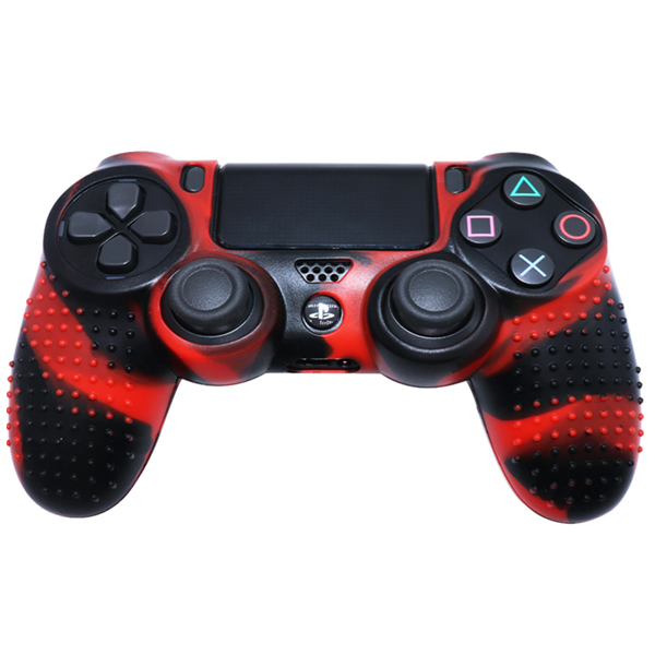 Силиконовый чехол для джойстика Sony PlayStation PS4 Type 4 Dark Red Camo тех.пак