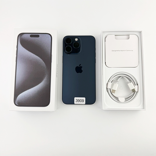 Apple iPhone 15 Pro Max 256GB Blue Titanium Б/У  №3909 (Стан 10/10)
