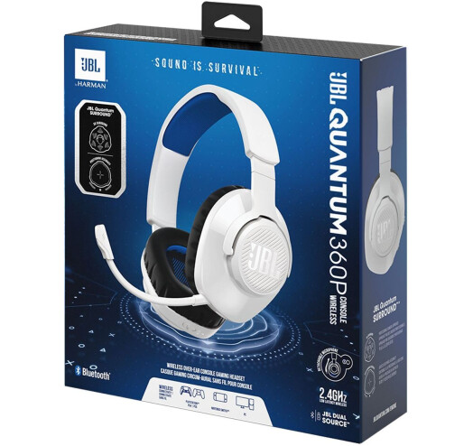 Bluetooth Навушники JBL Quantum 360P White (JBLQ360PWLWHTBLU)