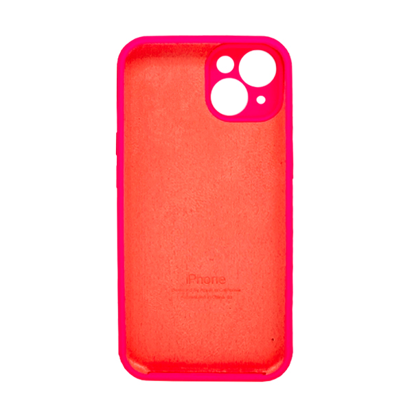 Чохол Soft Touch для Apple iPhone 13 Ulta Pink with Camera Lens Protection Square