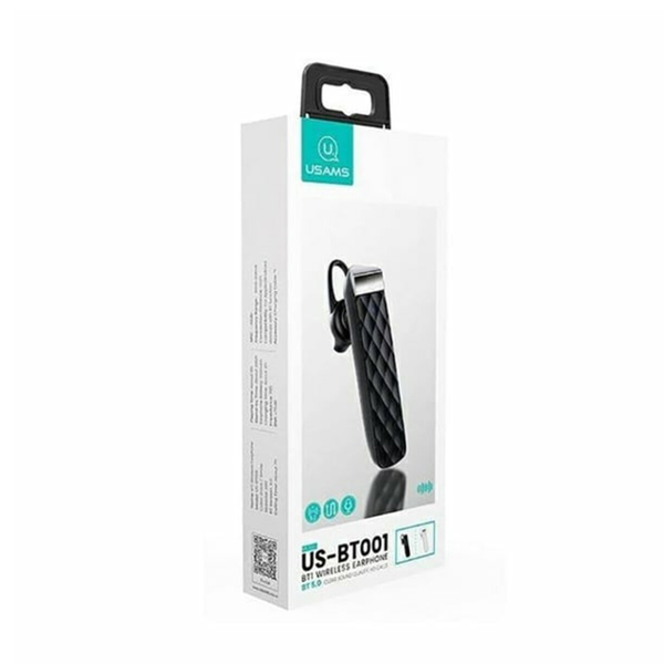 Bluetooth-гарнітура USAMS Wireless Earphone Black (BHUBT101)