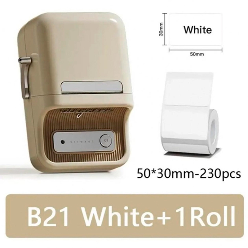 Термопринтер для печати наклеек NIIMBOT B21 Cream (1AC1C172001)