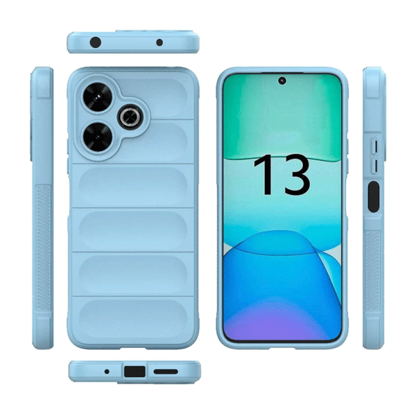 Чохол Cosmic Magic Shield for Xiaomi Redmi 13 4G/Poco M6 4G Light Blue with Camera Lens