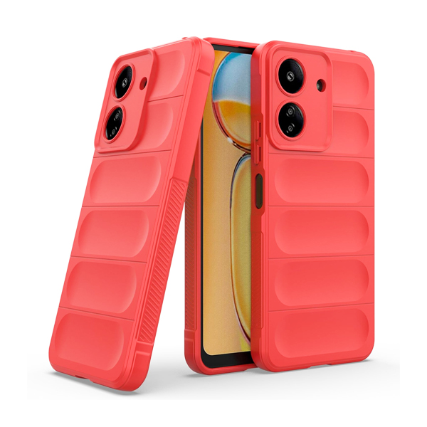 Чехол Cosmic Magic Shield for Xiaomi Redmi 13C/Poco C65 Red with Camera Lens
