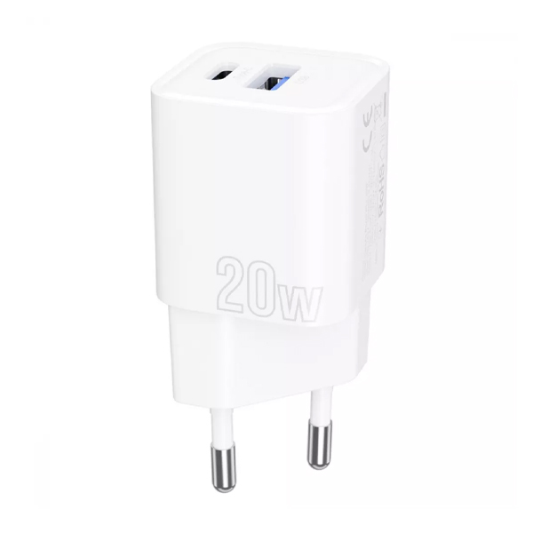 МЗП Proove Silicone Power Plus 20W (Type-C + USB) White