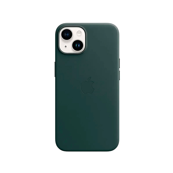 Чехол Apple iPhone 14 Leather Case with MagSafe Forest Green (MPP53) UA