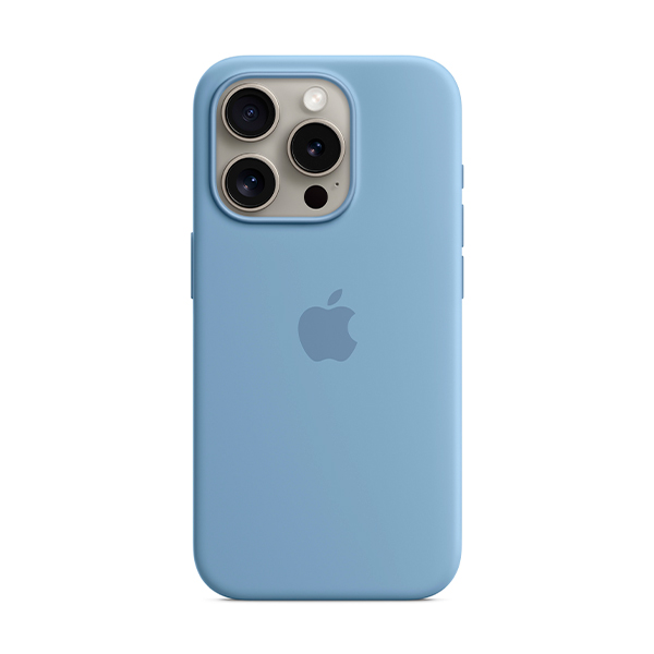 Чохол Apple iPhone 15 Pro Silicone Case with MagSafe Winter Blue (MT1L3)