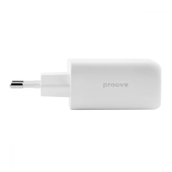 СЗУ Proove Silicone Power 45W (Type-C + USB) White