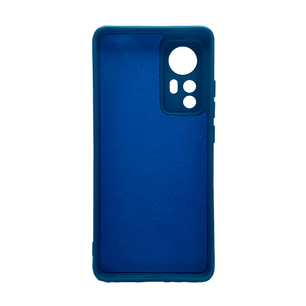 Чехол Original Soft Touch Case for Xiaomi 12/12X Dark Blue with Camera Lens