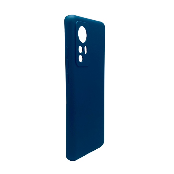 Чехол Original Soft Touch Case for Xiaomi 12/12X Dark Blue with Camera Lens