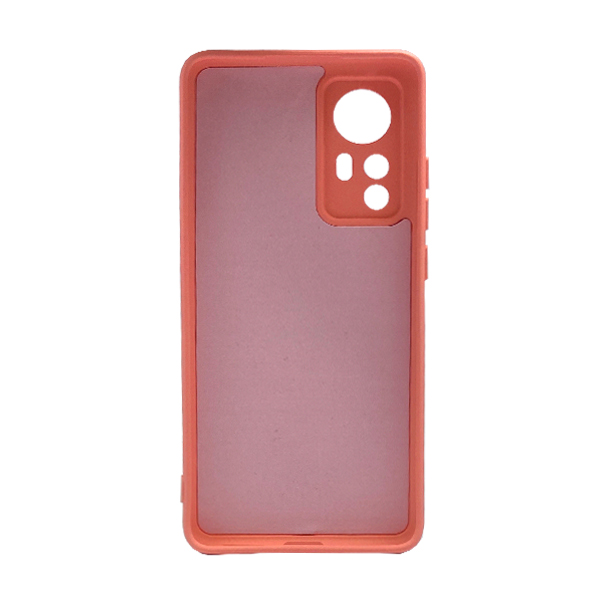 Чехол Original Soft Touch Case for Xiaomi 12/12X Pink with Camera Lens