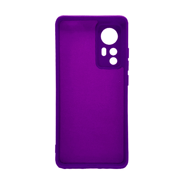 Чехол Original Soft Touch Case for Xiaomi 12/12X Purple with Camera Lens