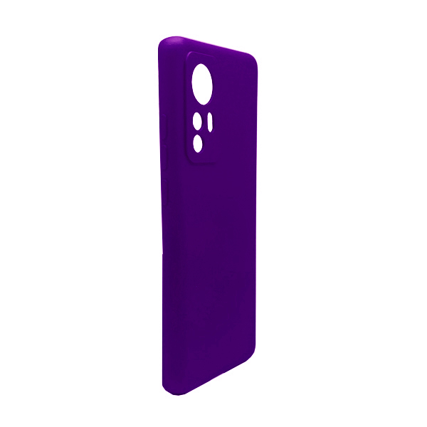 Чехол Original Soft Touch Case for Xiaomi 12/12X Purple with Camera Lens