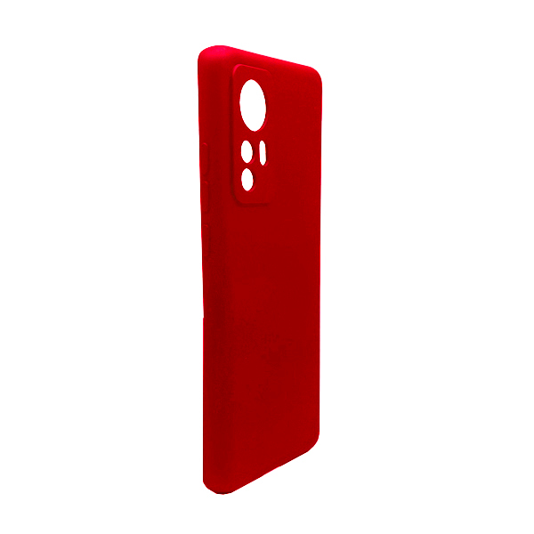 Чехол Original Soft Touch Case for Xiaomi 12/12X Red with Camera Lens