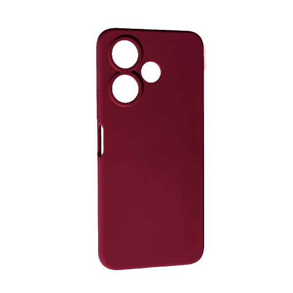 Чехол Original Soft Touch Case for Xiaomi Redmi 13 4G/Poco M6 4G Plum with Camera Lens