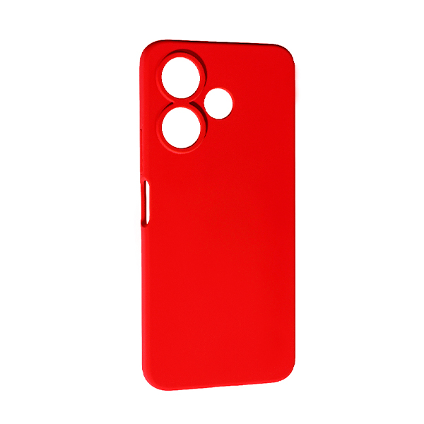 Чехол Original Soft Touch Case for Xiaomi Redmi 13 4G/Poco M6 4G Red with Camera Lens