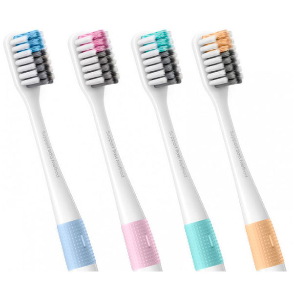 Набор зубных щеток DOCTOR·B Colors 4 шт (NUN4006RT)