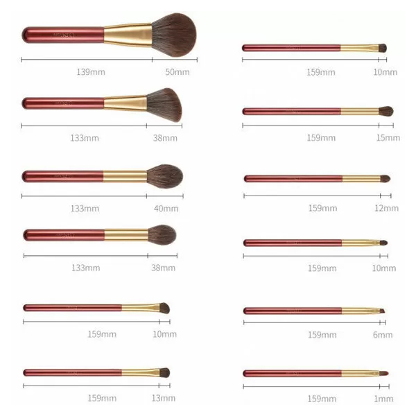 Набір пензликів для макіяжу Xiaomi DUcare Style Brush 12 sticks BB1203-XM