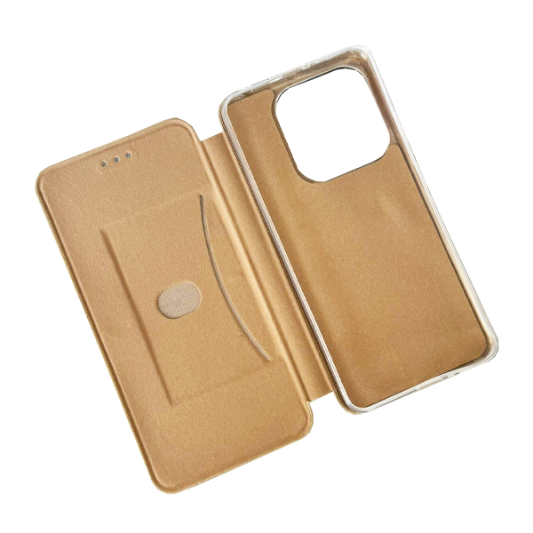 Чехол книжка Kira Slim Shell для Xiaomi Redmi Note14 5G Gold Perforation NEW