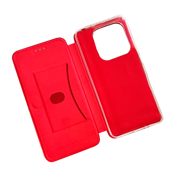 Чехол книжка Kira Slim Shell для Xiaomi Redmi Note14 5G Red Perforation NEW