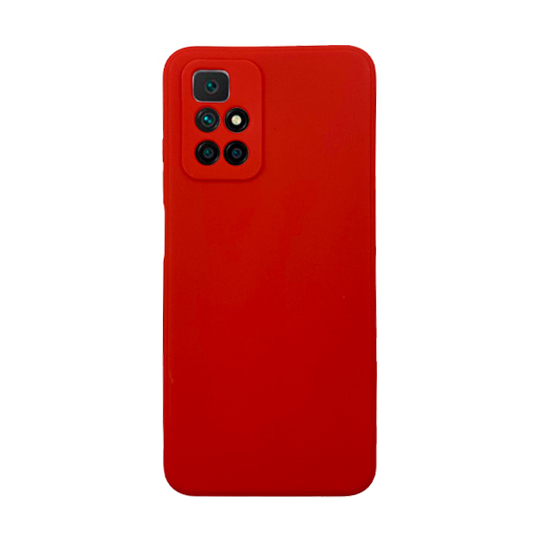 Чехол Original Soft Touch Case for Xiaomi Redmi 10/Note 11 4G Red with Camera Lens