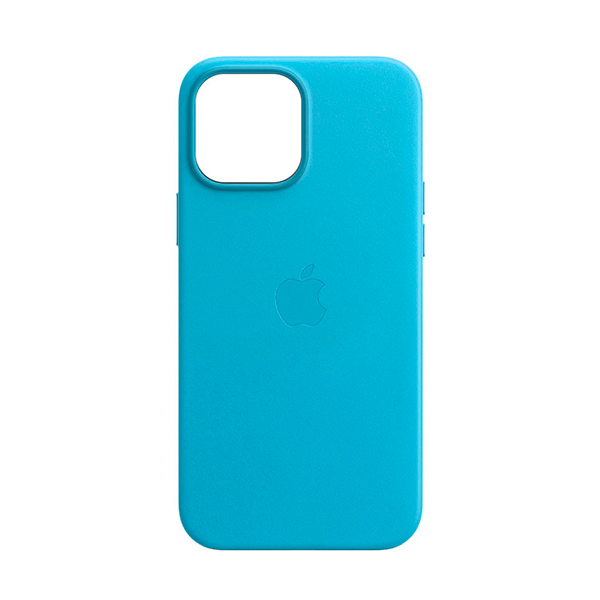 Чехол Leather Case для iPhone 13 Pro with MagSafe Blue