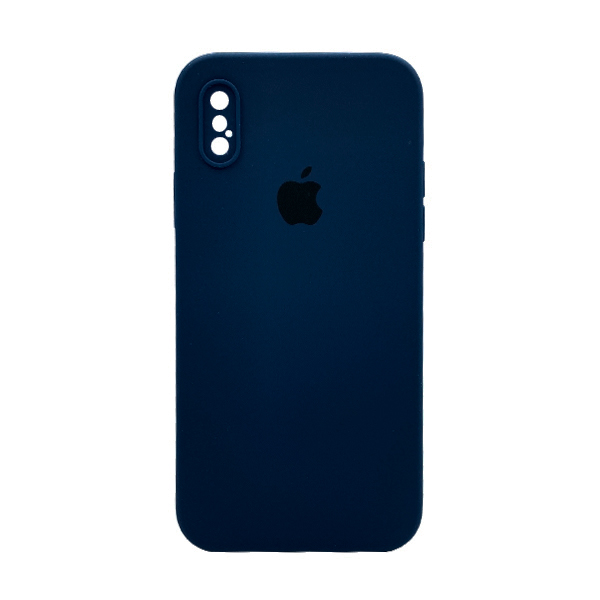 Чехол Soft Touch для Apple iPhone X/XS Midnight Blue with Camera Lens