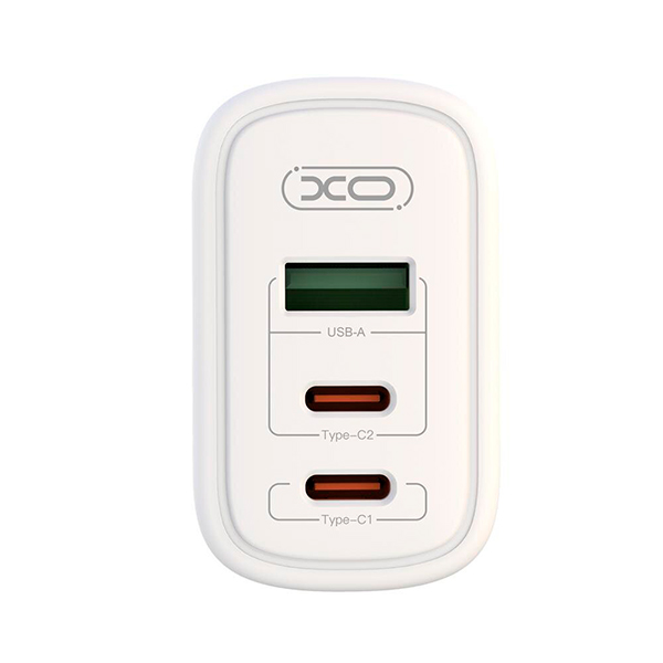 СЗУ XO CE04 45W USB/65W 2 UCB-C White