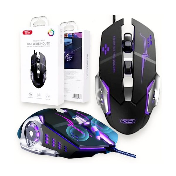 Провідна мишка XO M10 Gaming Black/Silver