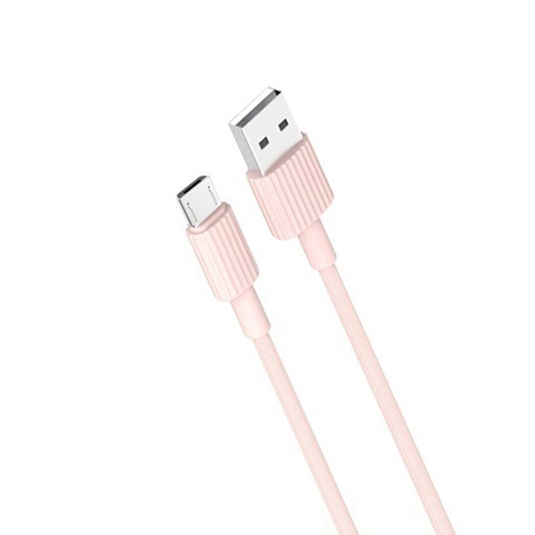 Кабель XO NB156 Micro USB 1m 2.4A Pink