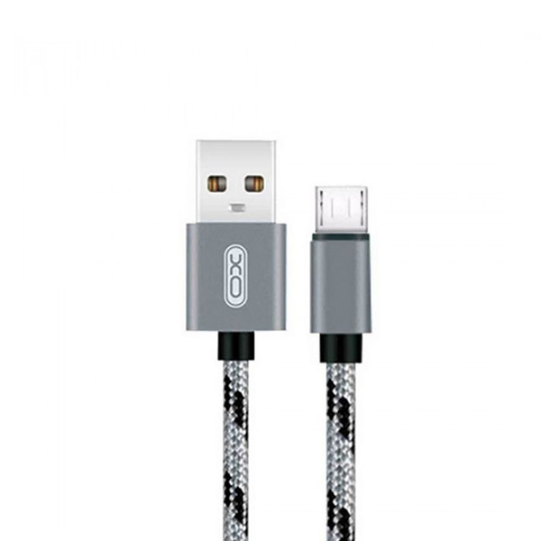 Кабель XO NB10 Micro USB 1m 2.4A Grey