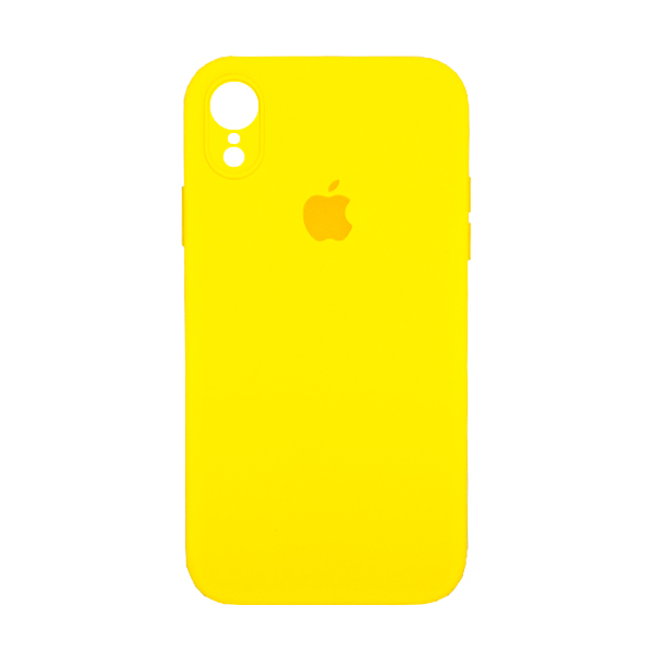Чехол Soft Touch для Apple iPhone XR Yellow with Camera Lens Protection