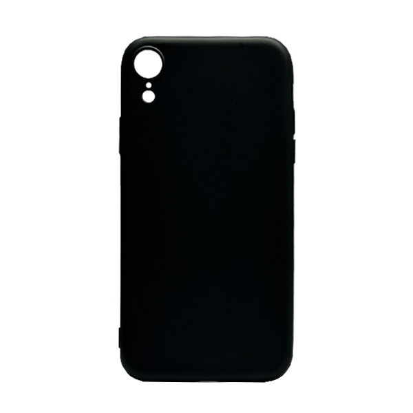 Original Silicon Case iPhone XR Black with Camera Lens