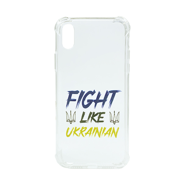 Чехол Wave We are Ukraine Case iPhone XR Clear Fight Like Ukrainian